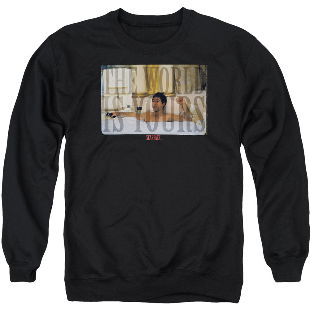 Scarface Bathtub Adult Sweatshirt Front