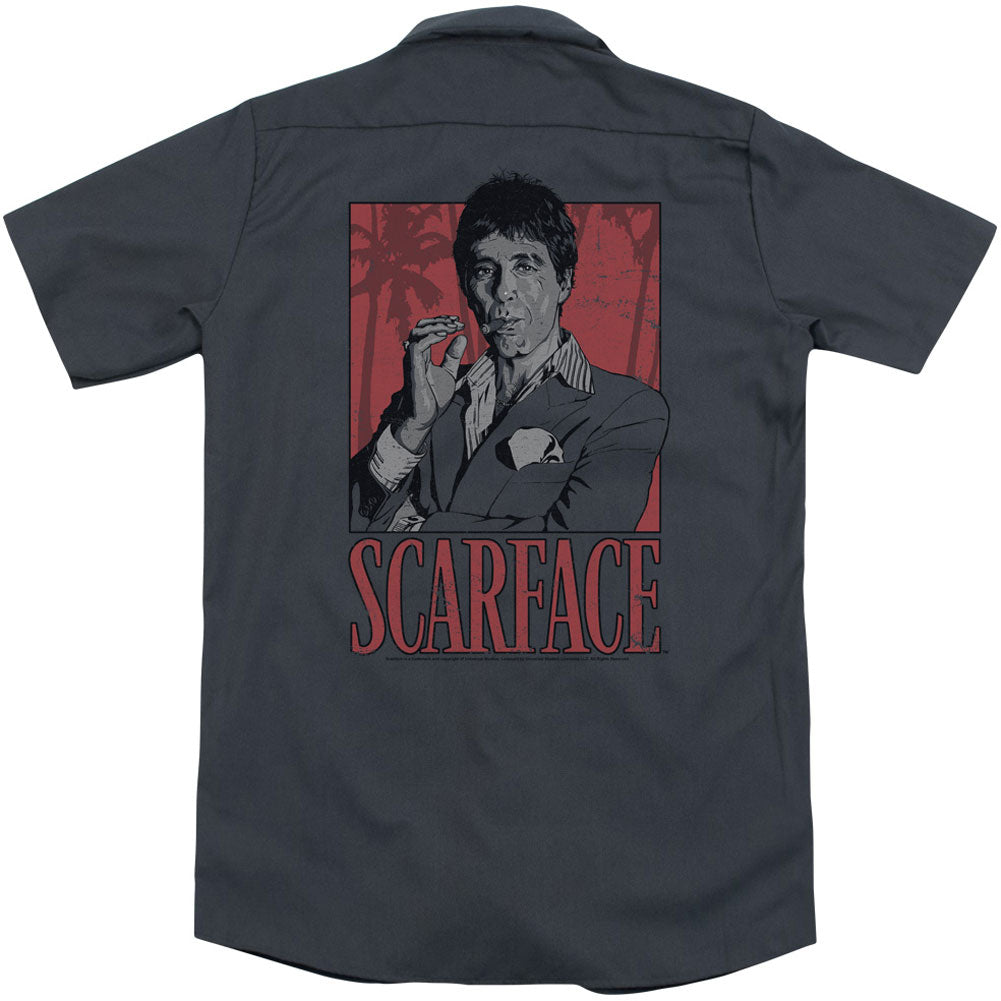 Scarface Tony(Back Print) Workshirt Back