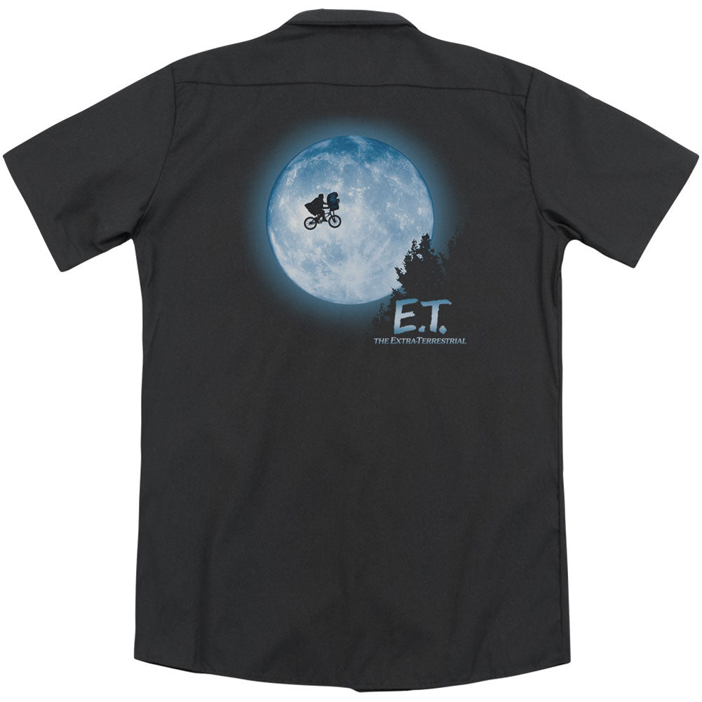 E.T. Moon Scene (Back Print) Workshirt Back