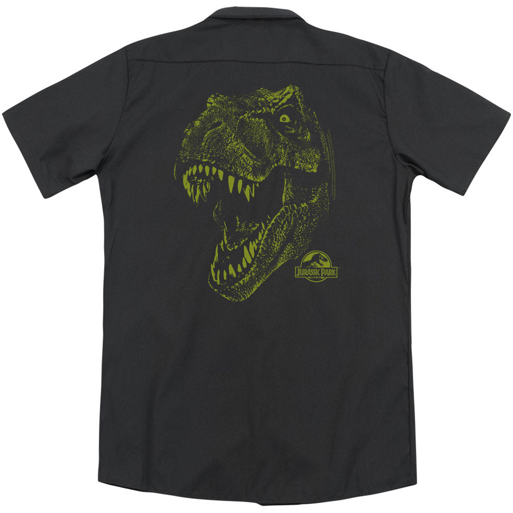 Jurassic Park Rex Mount (Back Print) Workshirt Back