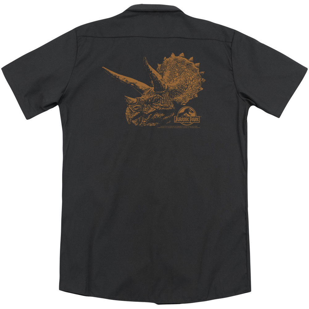 Jurassic Park Tri Mount (Back Print) Workshirt Back