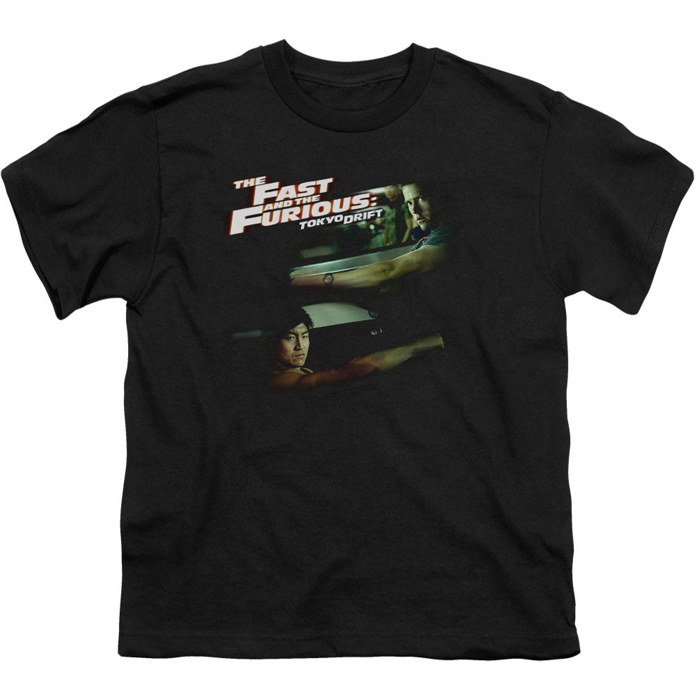 Fast And The Furious Drifting Together Youth T-shirt Front
