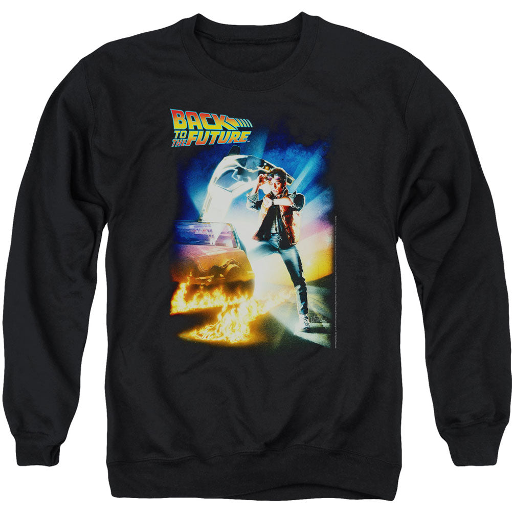 Back To The Future Poster Adult Sweatshirt Front