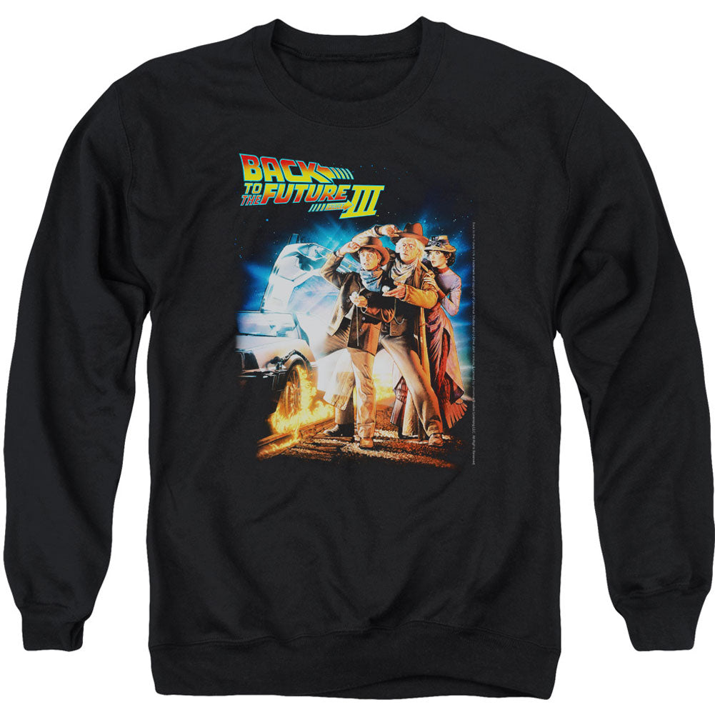 Back To The Future Poster Adult Sweatshirt Front