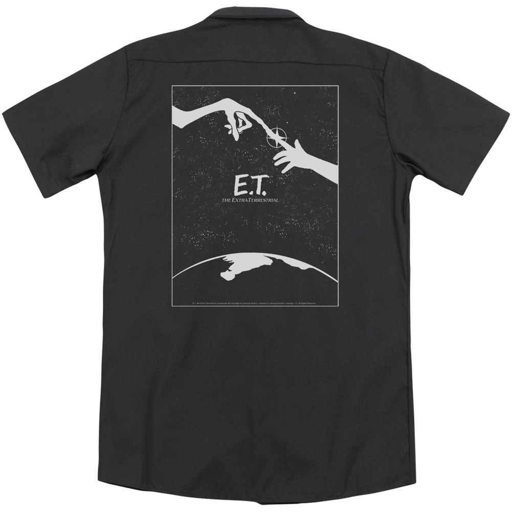 E.T. Simple Poster (Back Print) Workshirt Back
