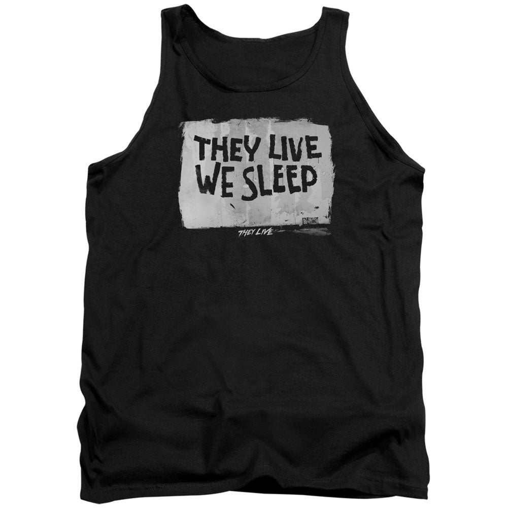 They Live We Sleep Mens Tank Front