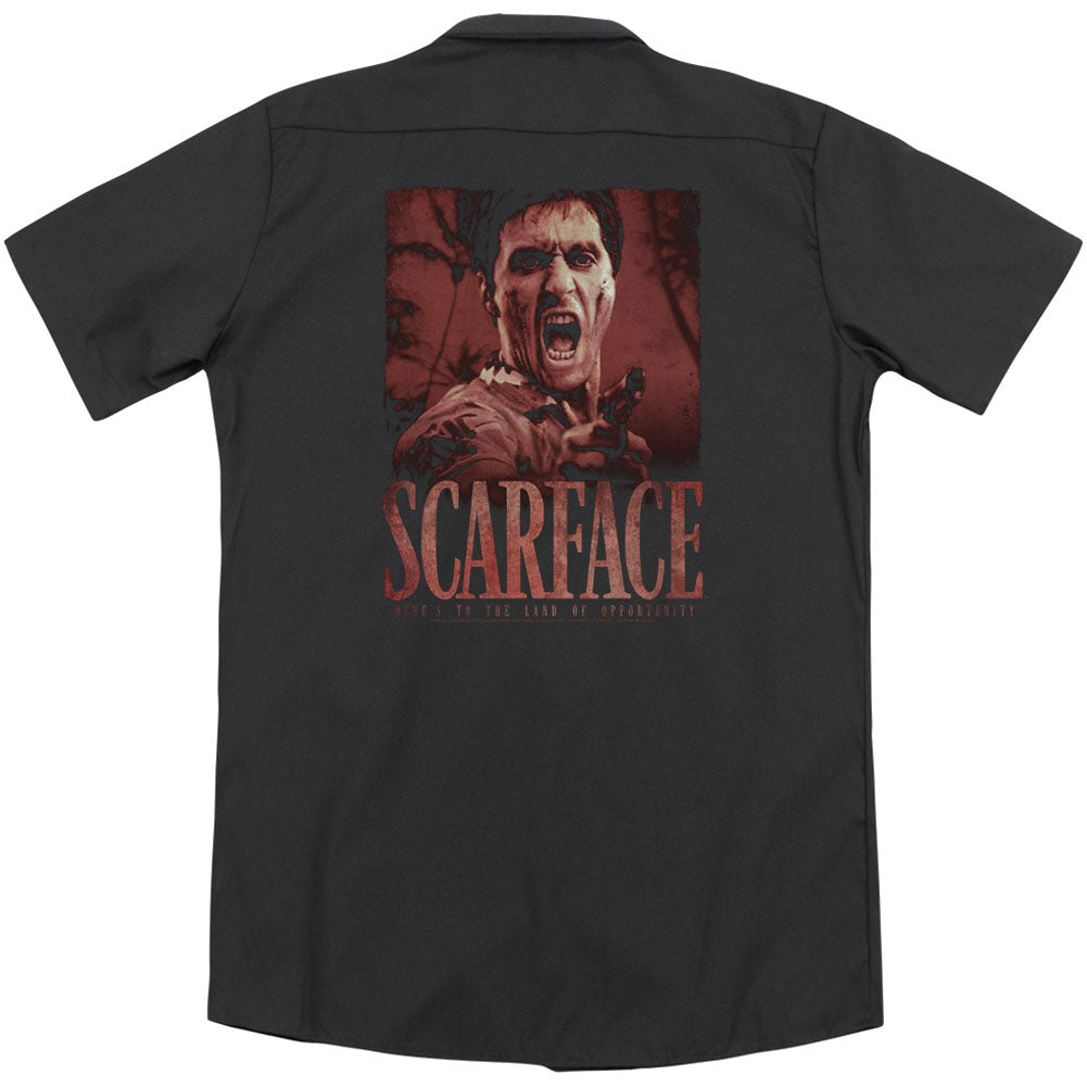 Scarface Opportunity (Back Print) Workshirt Back