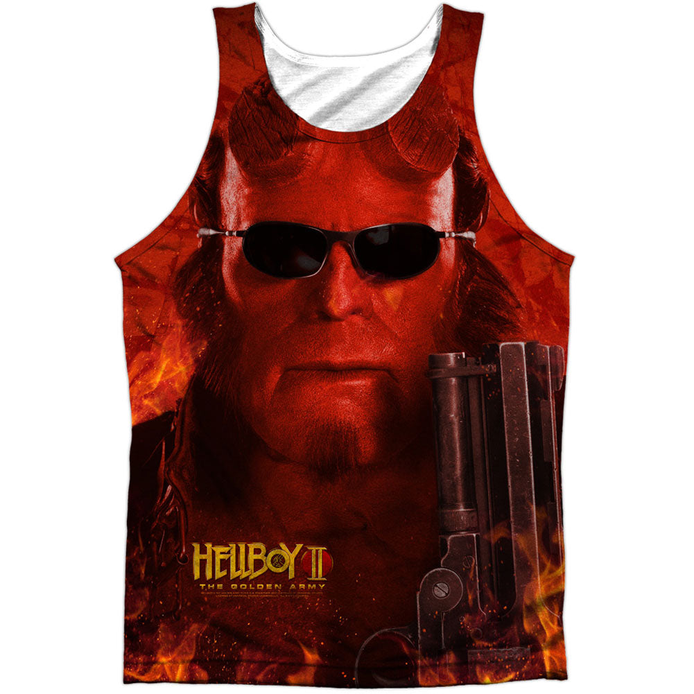 Hellboy Big Red 100% Poly Mens Tank Front