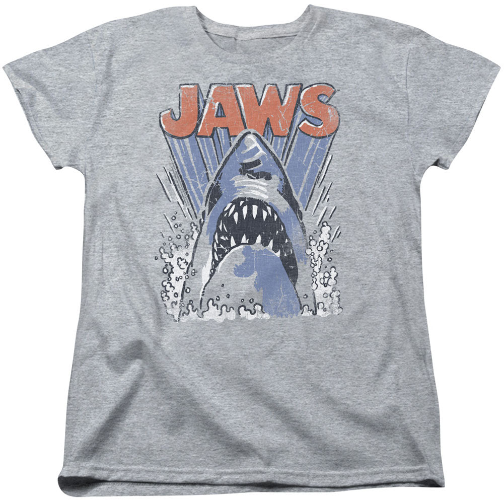 Jaws Comic Splash Womens T-shirt Front