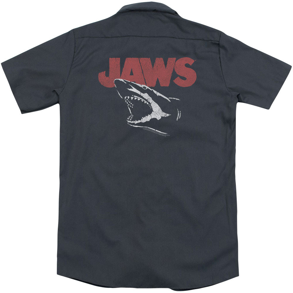 Jaws Cracked Jaw(Back Print) Workshirt Back