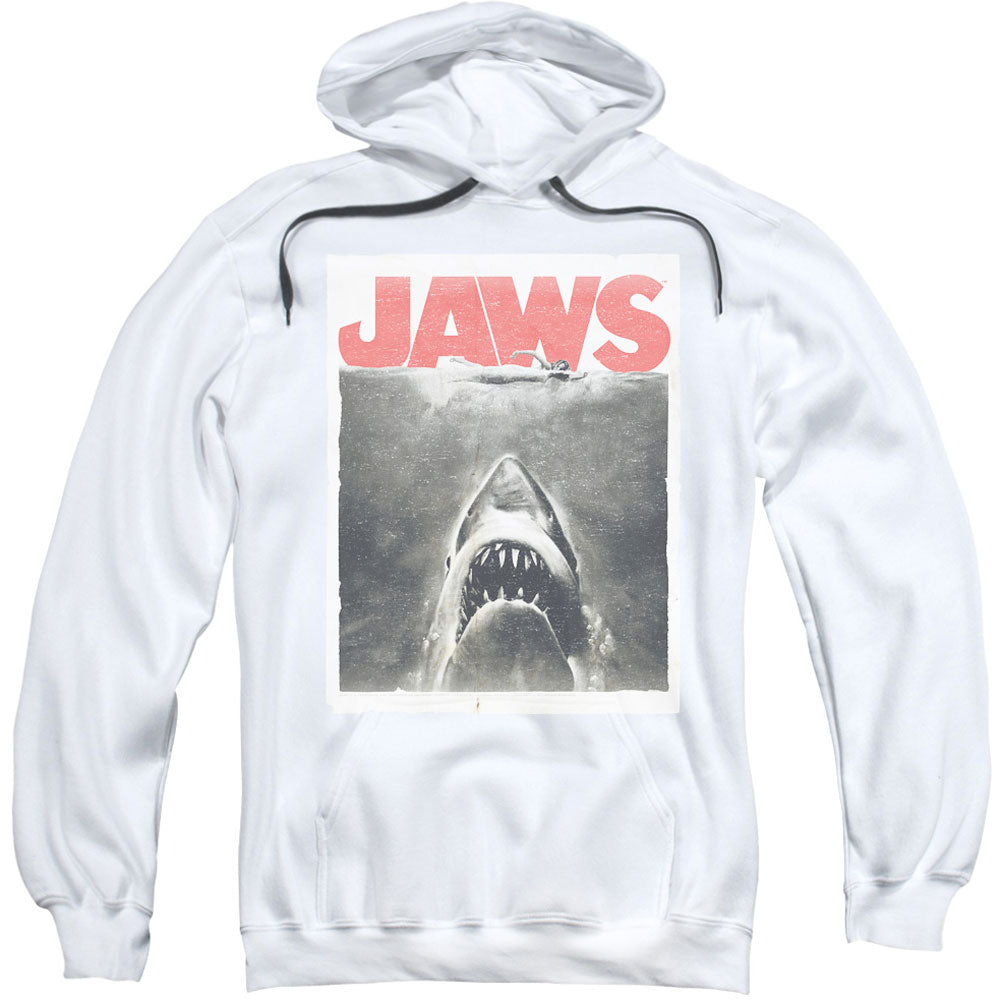 Jaws Classic Fear Adult 25% Poly Hooded Sweatshirt Front