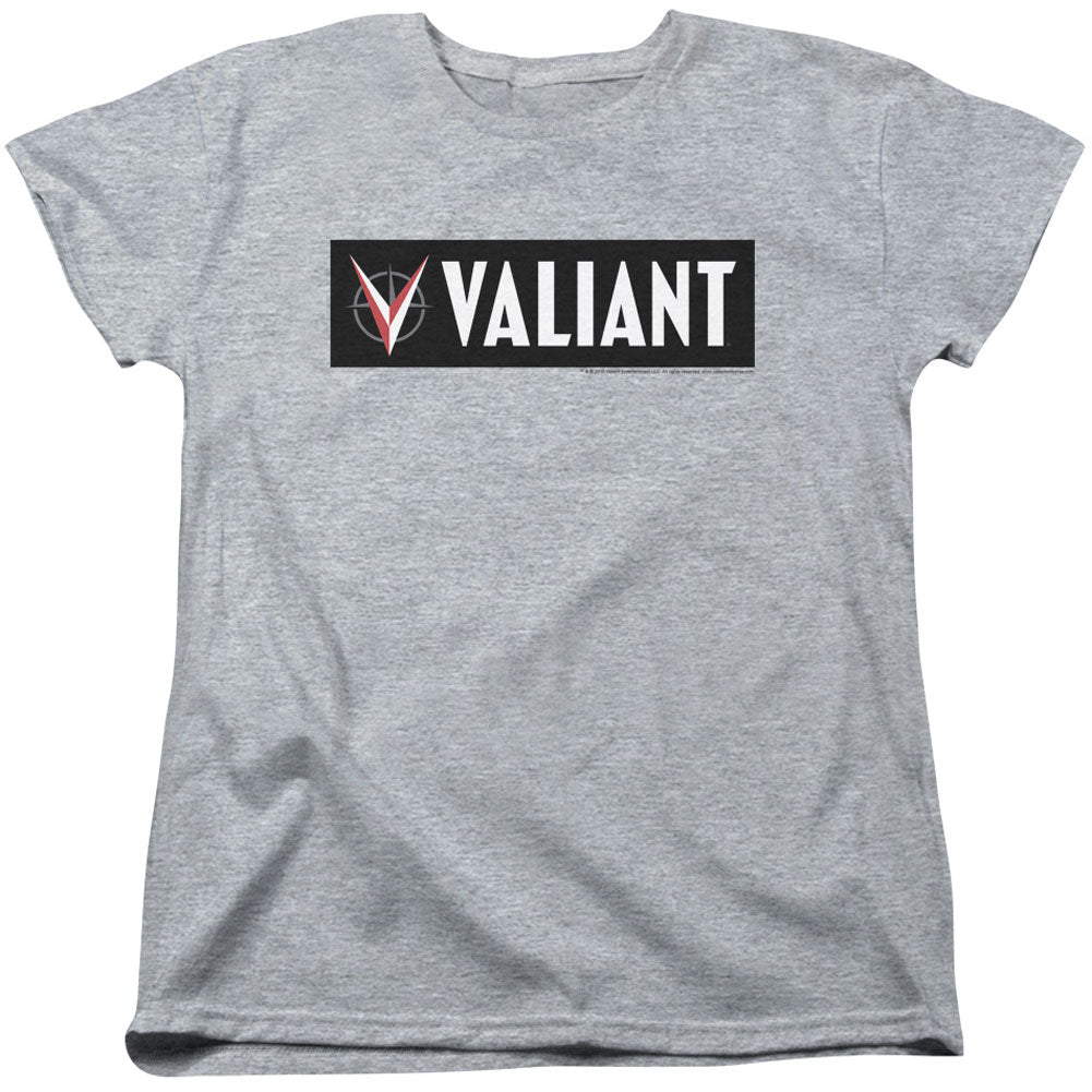 Valiant Horizontal Logo Womens T-shirt Front