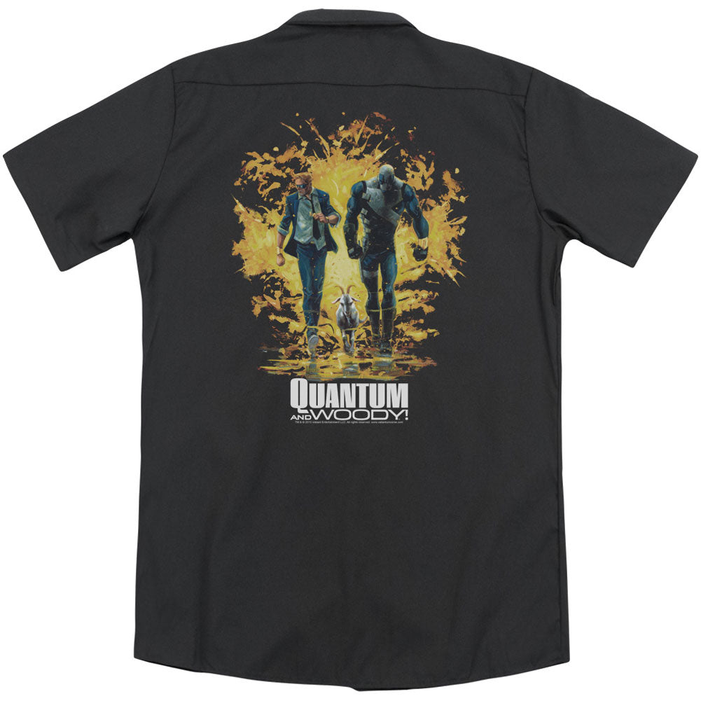 Quantum And Woody Explosion(Back Print) Workshirt Back