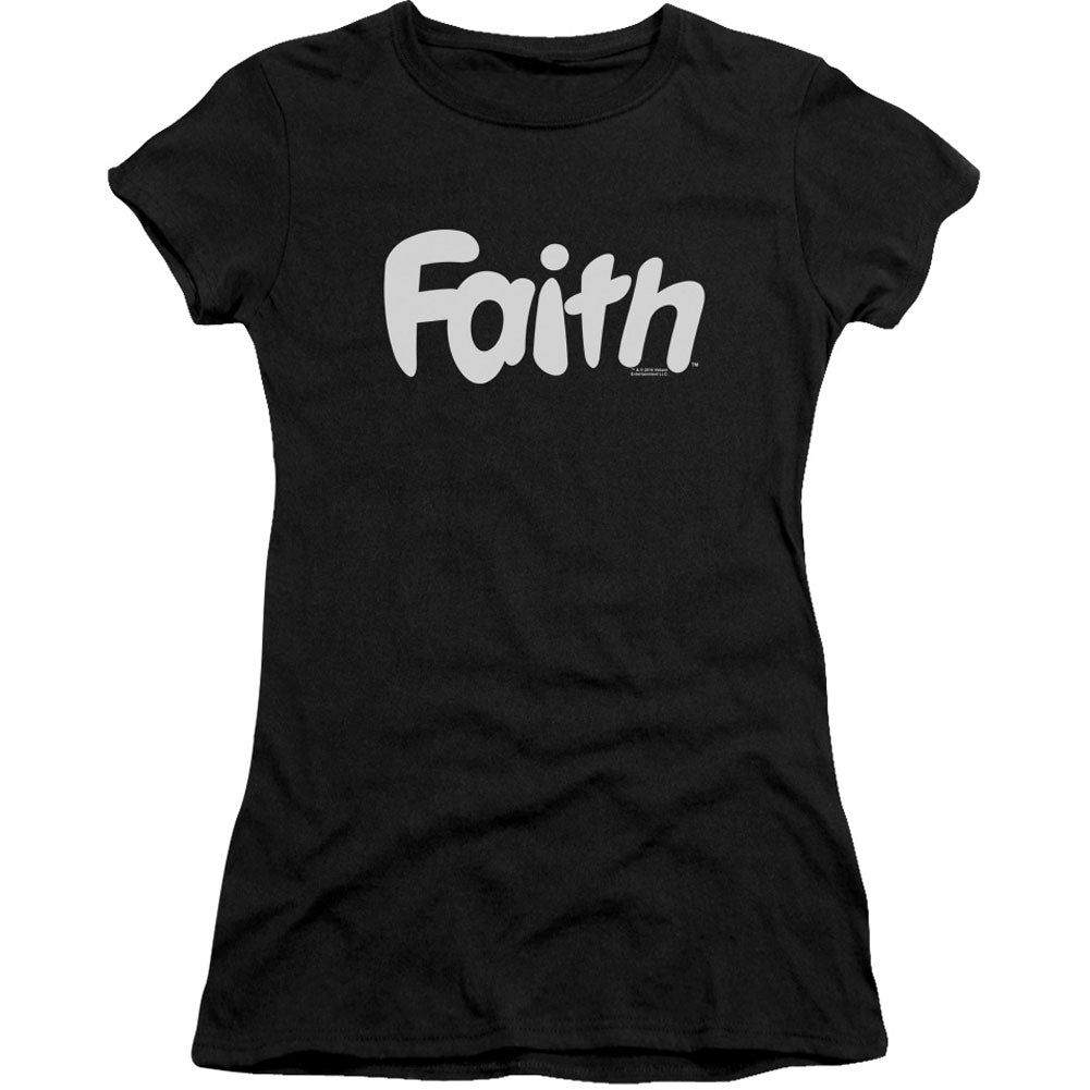 Valiant Faith Logo Cap Sleeve Junior Top Front
