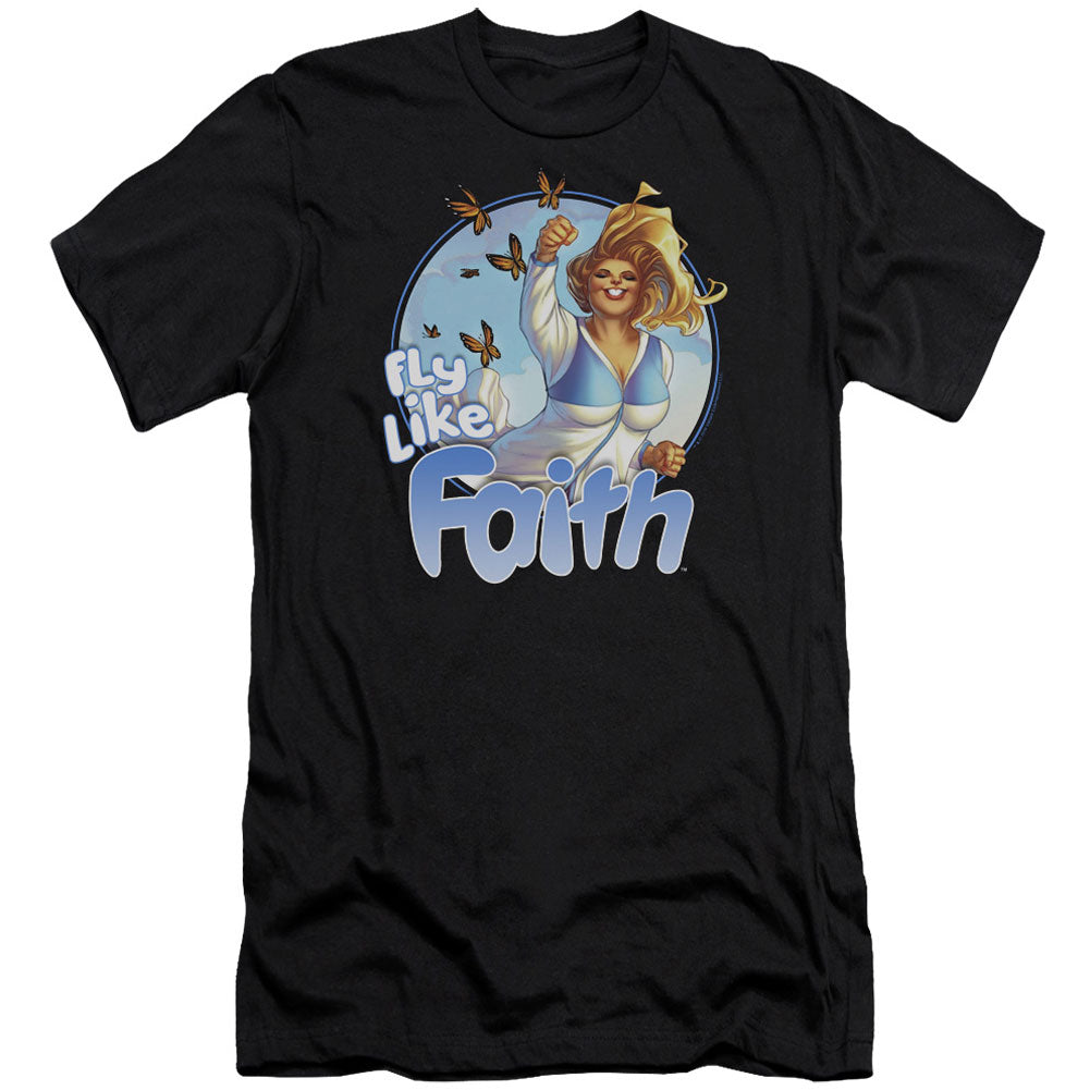 Valiant Fly Like Faith Adult Slim Fit Slim Fit T-shirt Front
