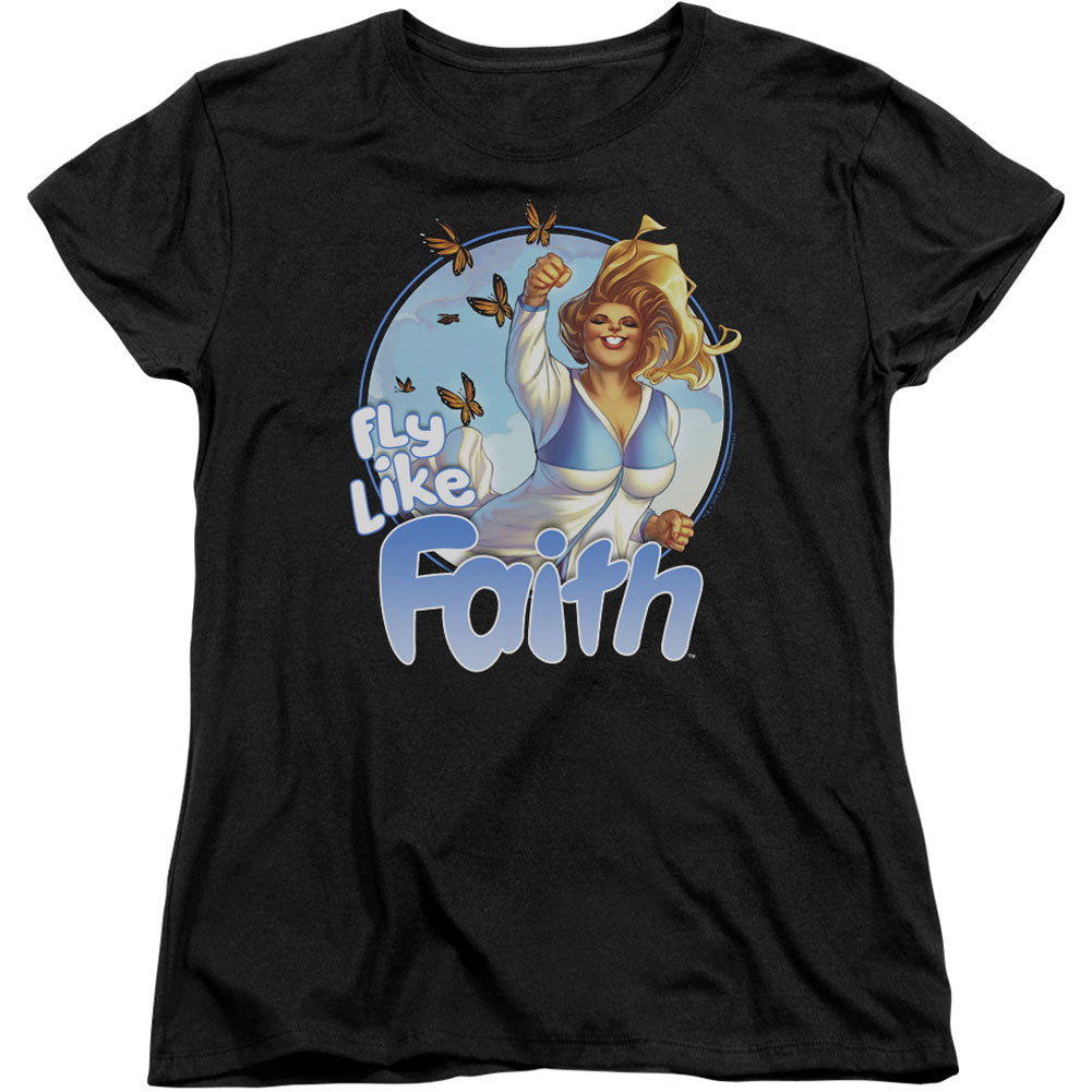 Valiant Fly Like Faith Womens T-shirt Front