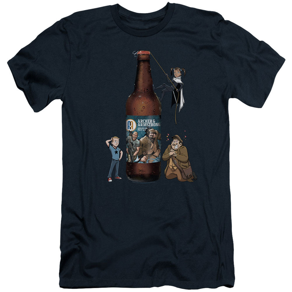 Archer & Armstrong Ale Adult Slim Fit Slim Fit T-shirt Front