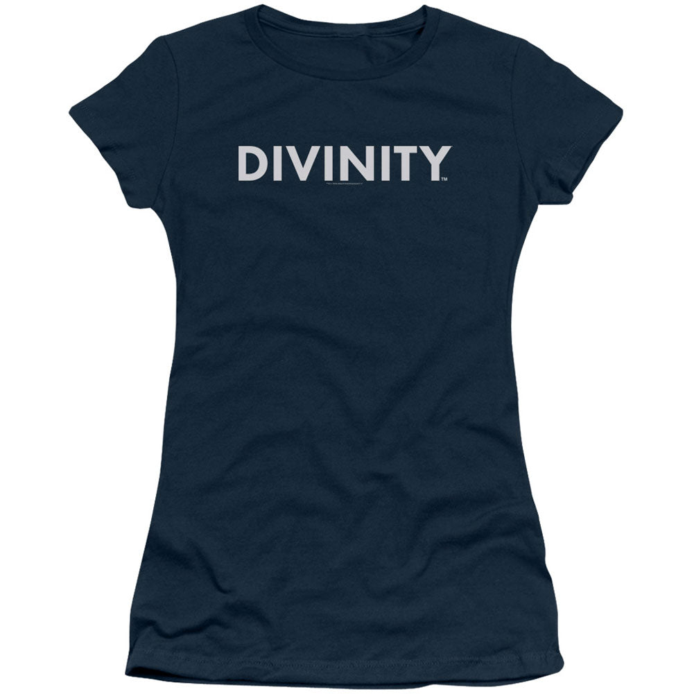 Valiant Divinity Logo Cap Sleeve Junior Top Front