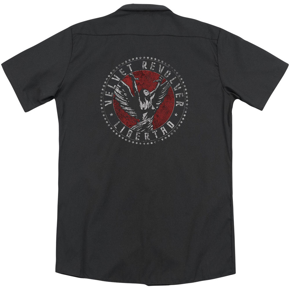 Velvet Revolver Circle Logo(Back Print) Work Shirt Back