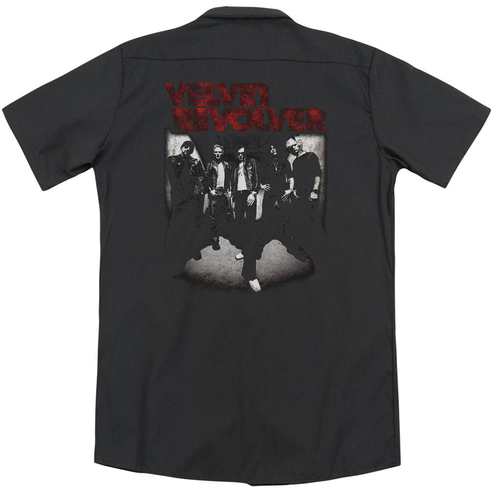 Velvet Revolver Grop Shot(Back Print) Work Shirt Back