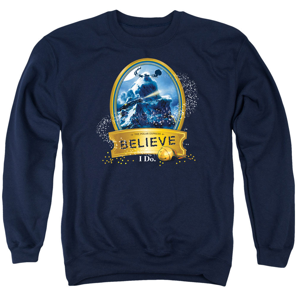 Polar Express True Believer Adult Sweatshirt Front