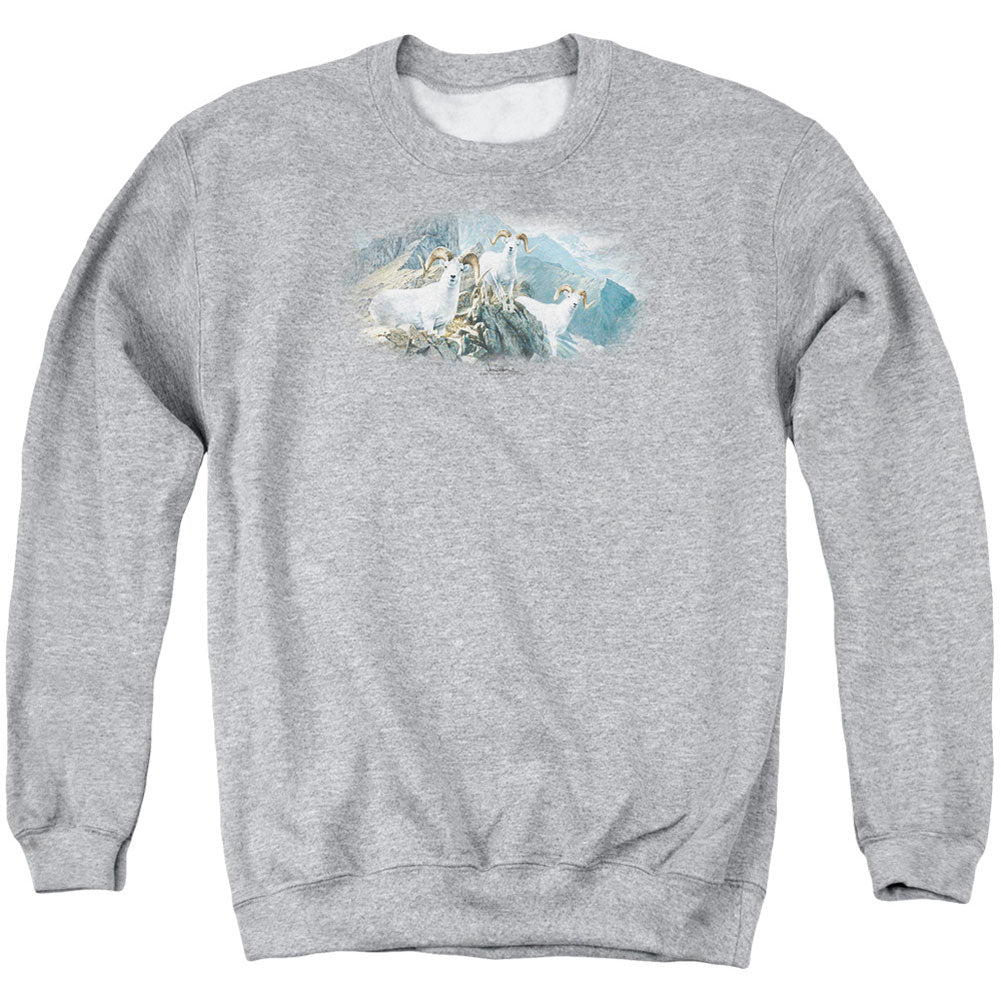 Wildlife High Trails Dall Sheep Adult Sweatshirt Front
