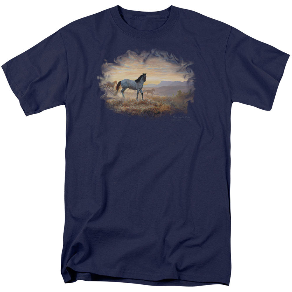 Wildlife Dust At Dawn Adult T-shirt Front