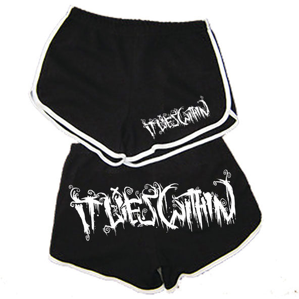 It Lies Within Logo Booty Shorts Front