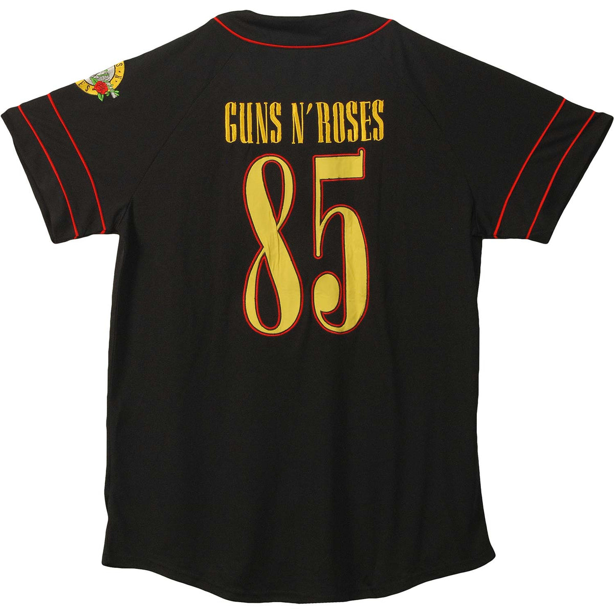 Guns N Roses Baseball Jersey Back