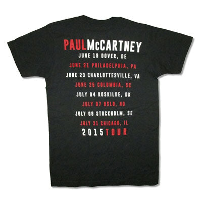 Paul Mccartney I'm Out There 2015 Tour T-shirt Back