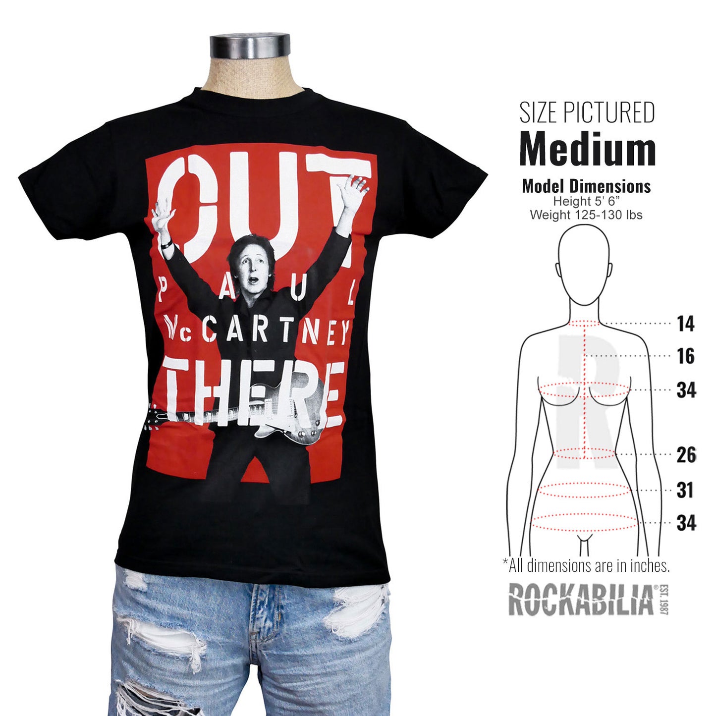 Paul McCartney Red Square 2014 Tour Junior Top