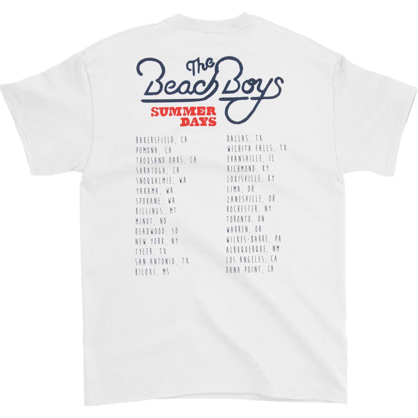 Beach Boys Cali Girls 2015 Tour T-shirt