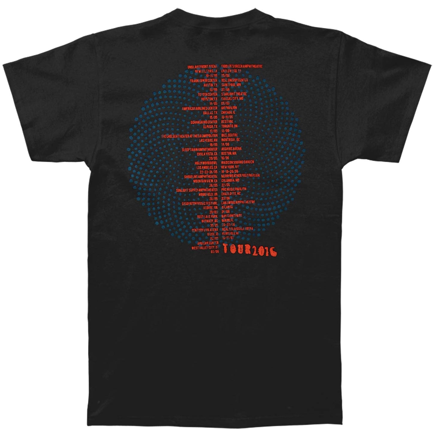 Cure Blue Spiral 2016 Tour T-shirt