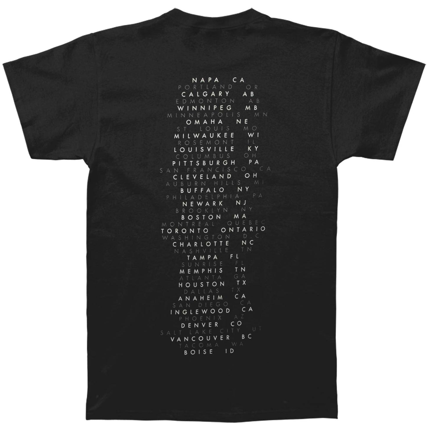 Imagine Dragons Bird & Hands Tour T-shirt Back