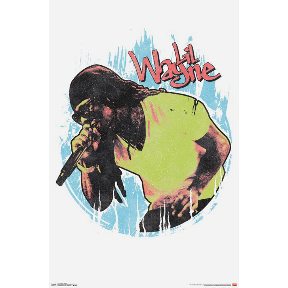 Lil Wayne Splatter Domestic Poster Front