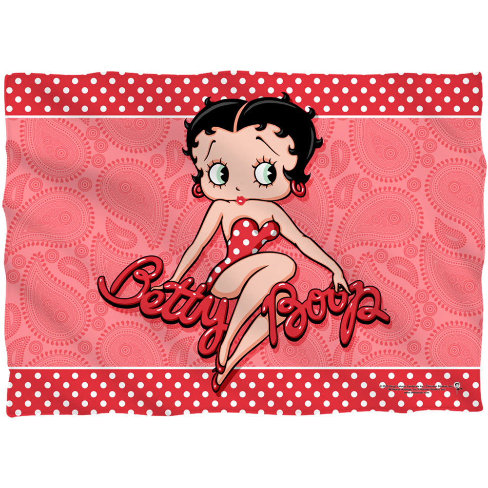 Betty Boop Paisley & Polka Dots 20x28 Pillowcase