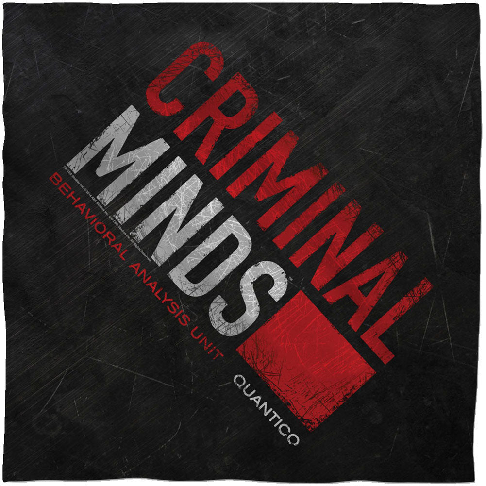 Criminal Minds Logo 22x22 Bandana Front