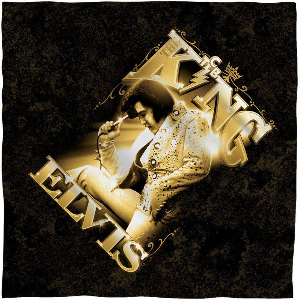 Elvis Presley The King 22x22 Bandana Front