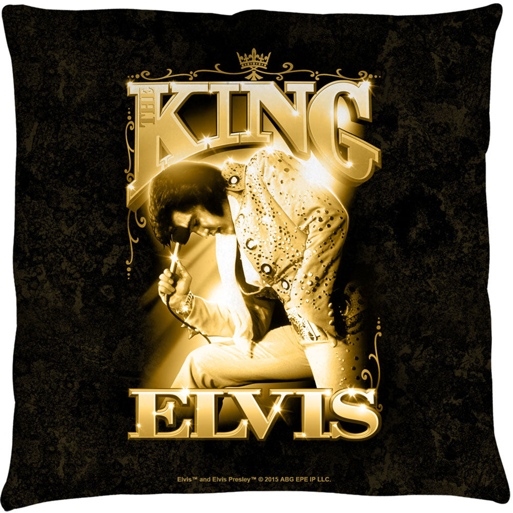 Elvis Presley The King 14x14 Pillow Back