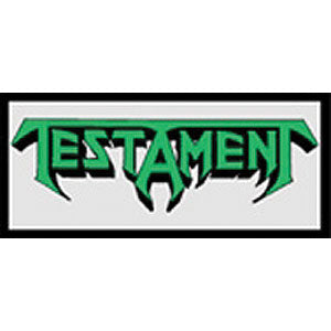 Testament Logo Embroidered Patch Front