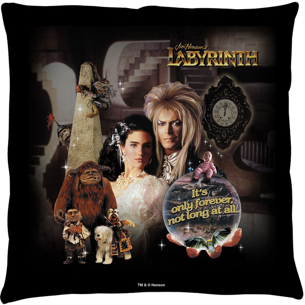 Labyrinth Only Forever 14x14 Pillow Back