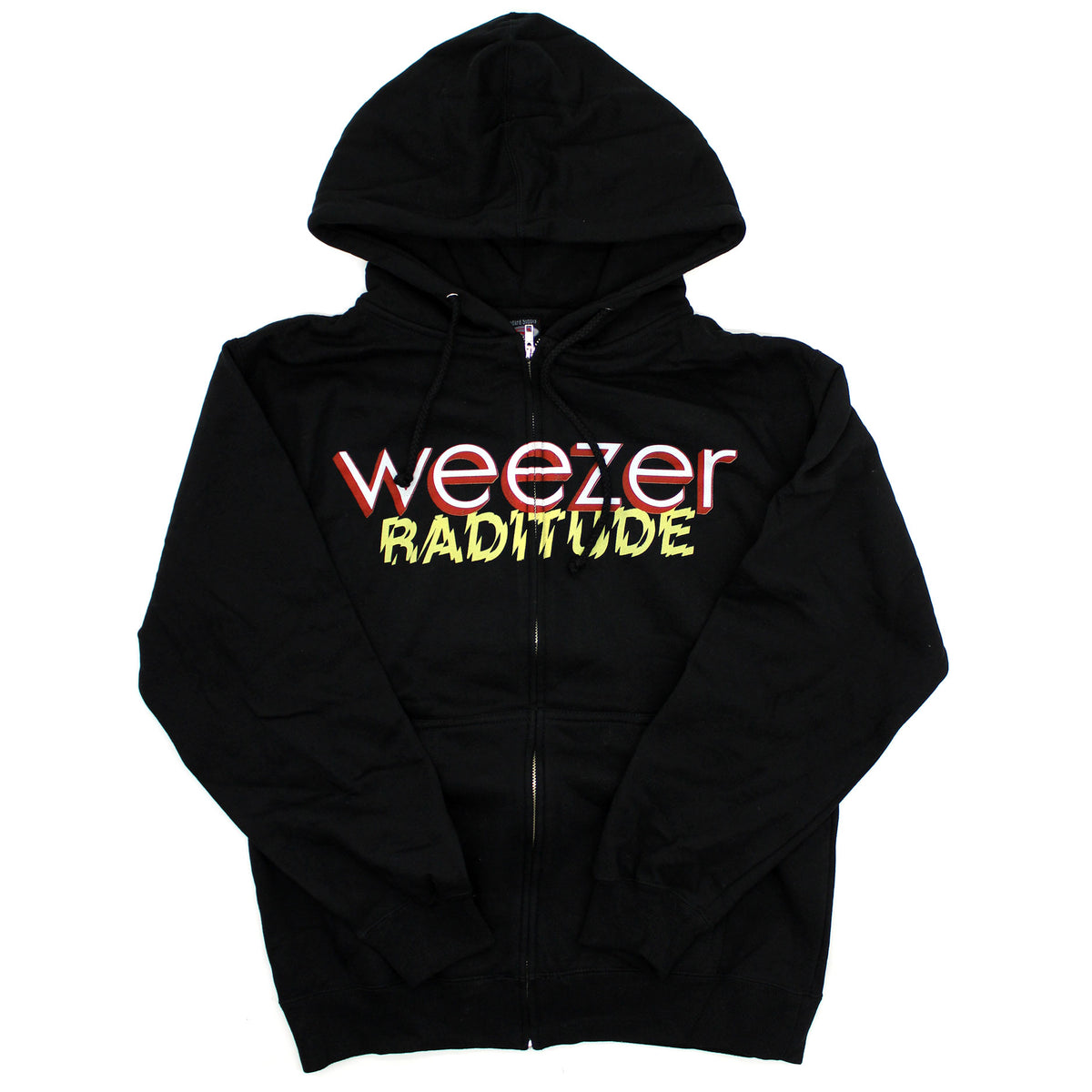 Weezer Raditude Logo Zippered Hooded Sweatshirt Front