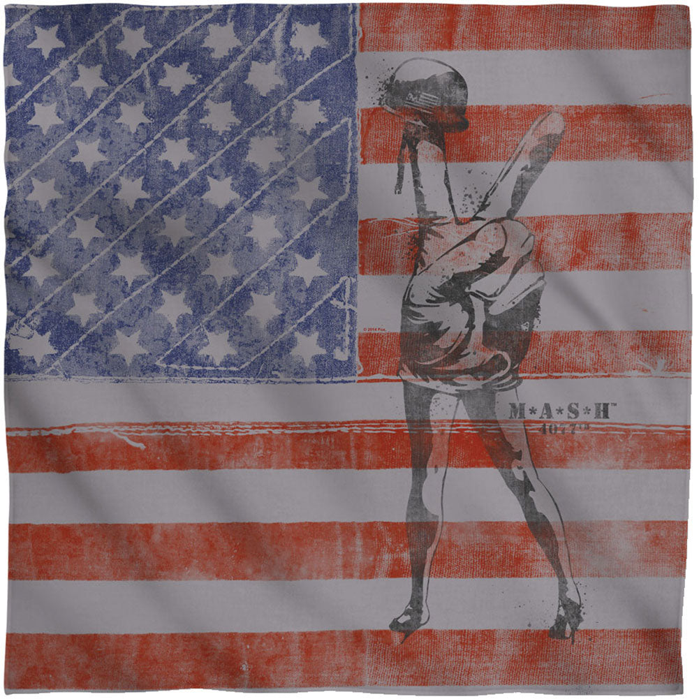 Mash Flagged 22x22 Bandana Front
