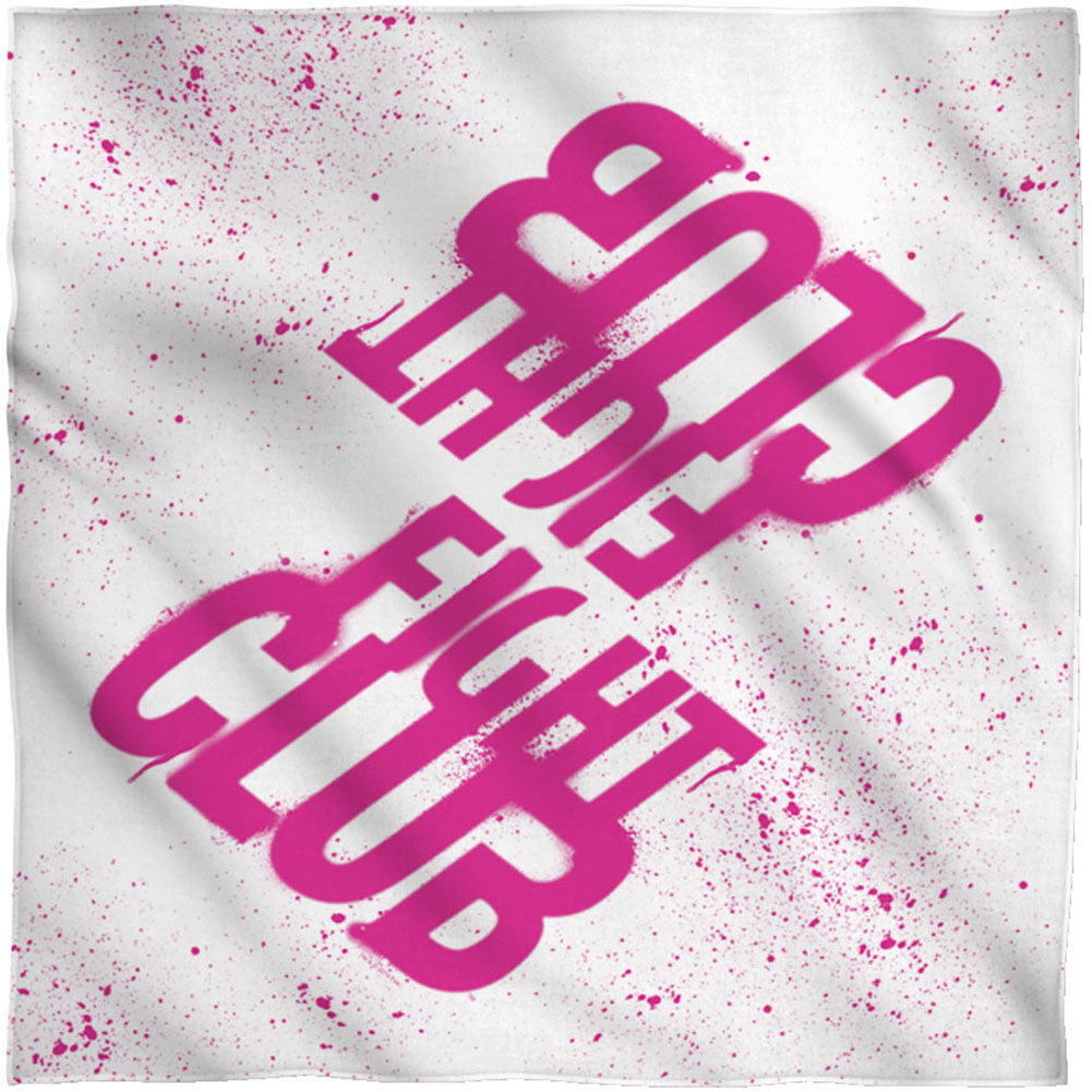 Fight Club Spray Logo 22x22 Bandana Front