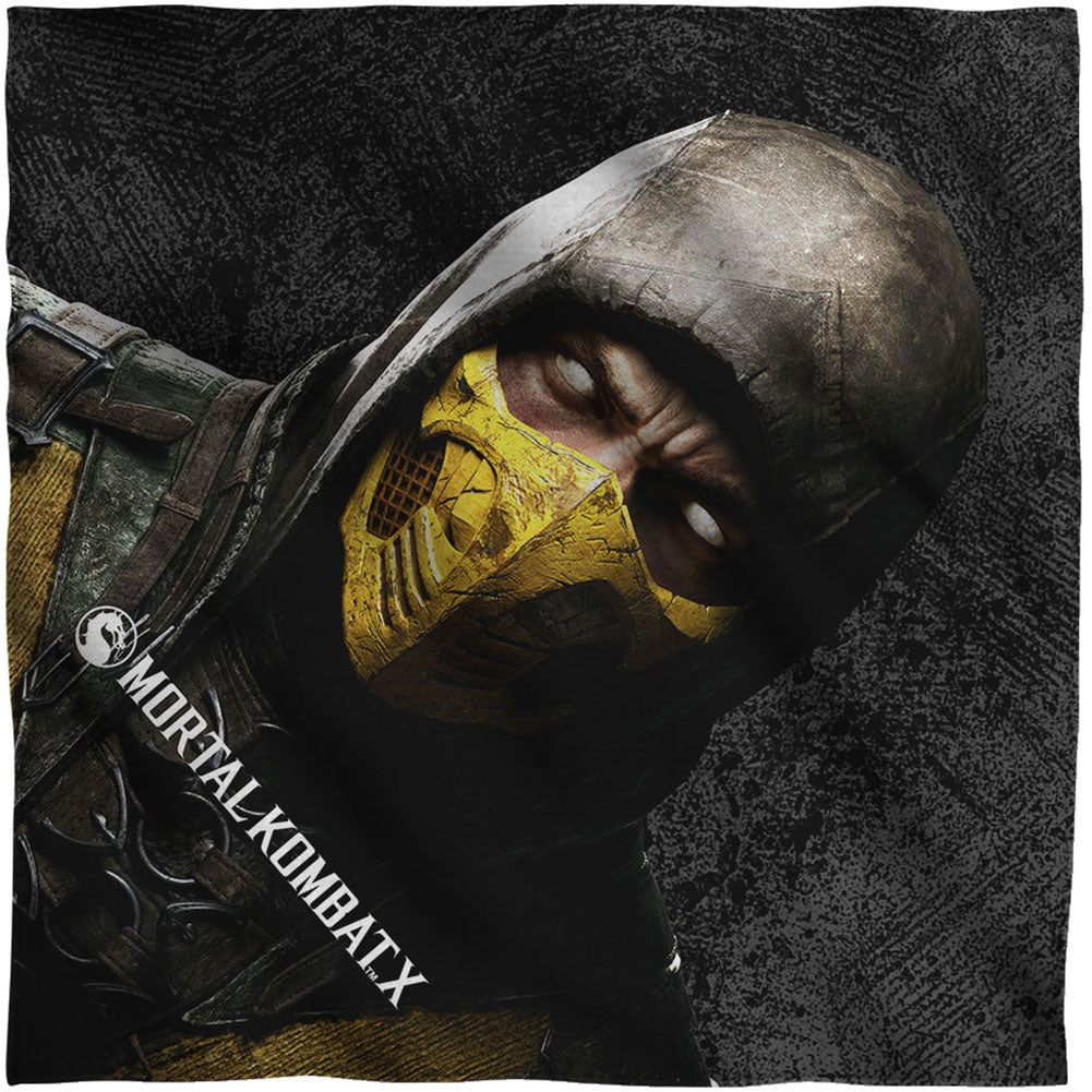 Mortal Kombat X Scorpion 22x22 Bandana Front