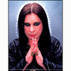 Posed In Black Leather Jacket With Hands In Prayer (5" x 4") Sticker