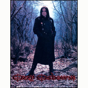 Ozzy Osbourne Standing In The Woods Photo (5" x 4") Sticker Front