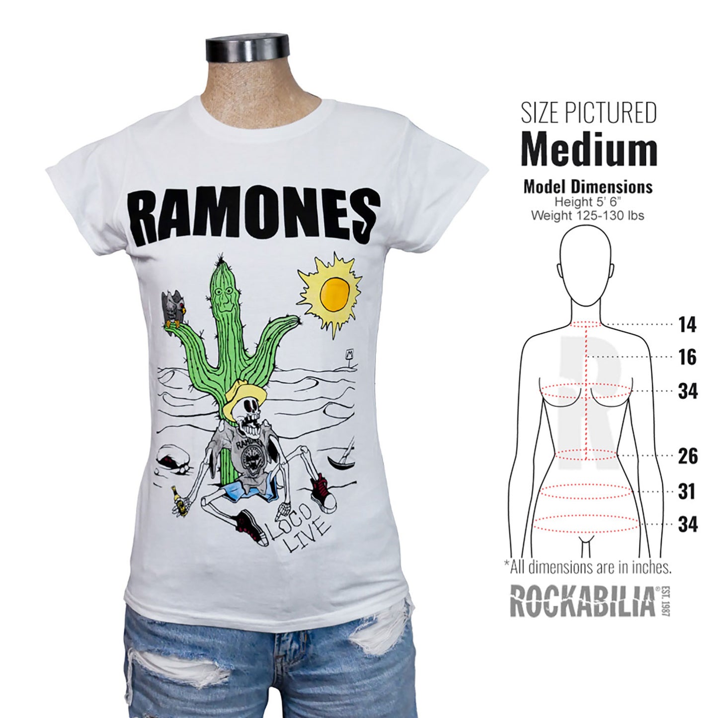 Ramones Loco Live Junior Top Alt 3