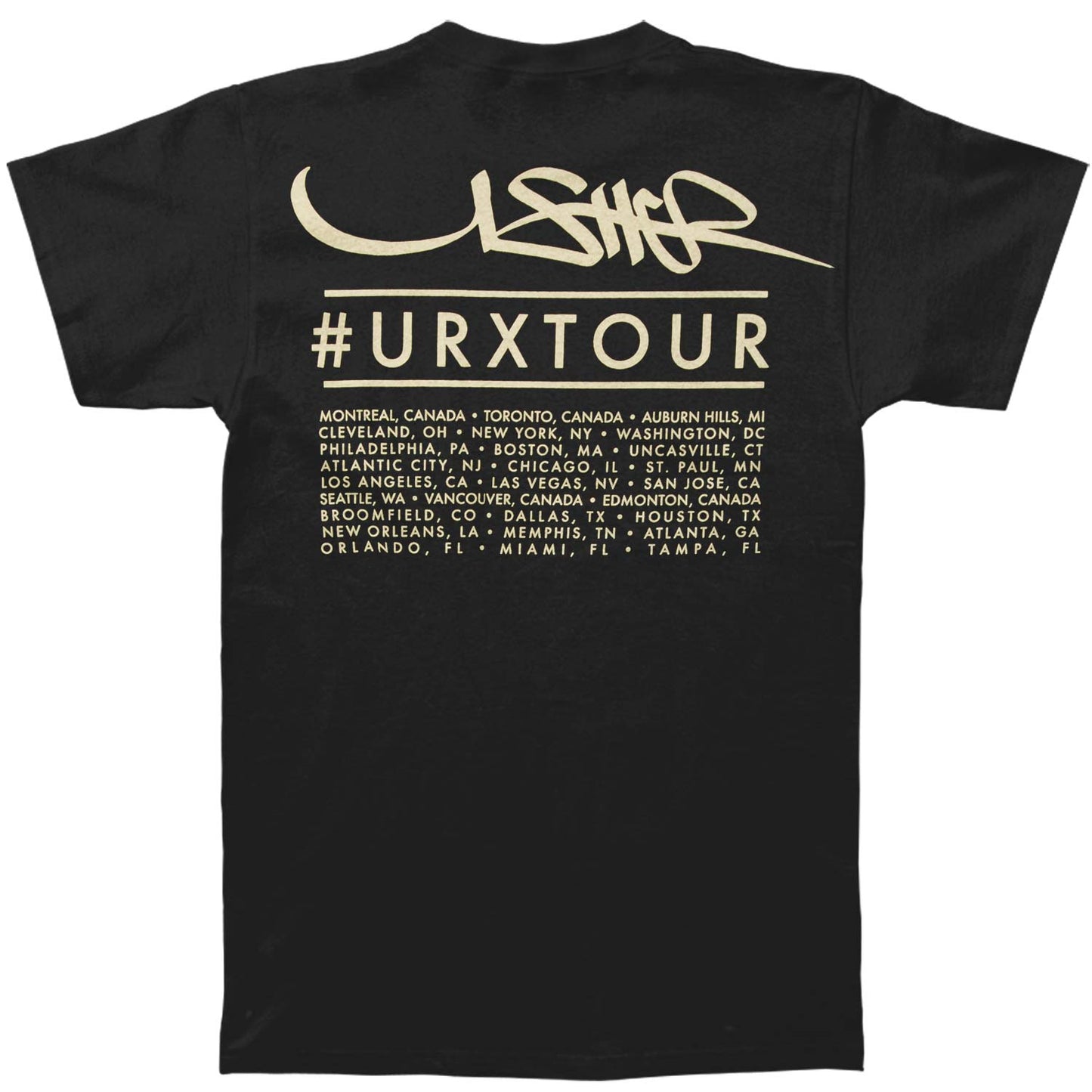 Usher #URXTOUR T-shirt Back