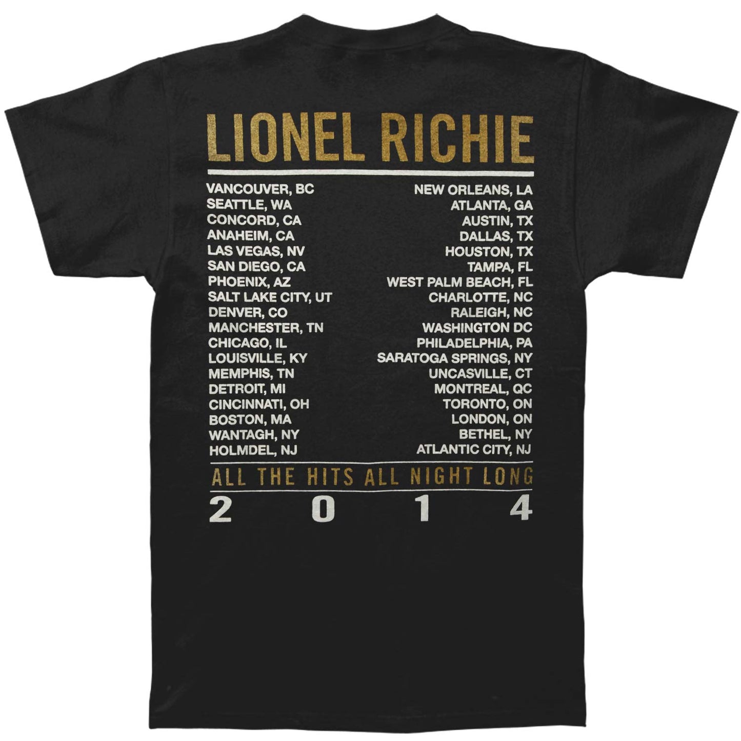 All The Hits 2014 Tour T-shirt